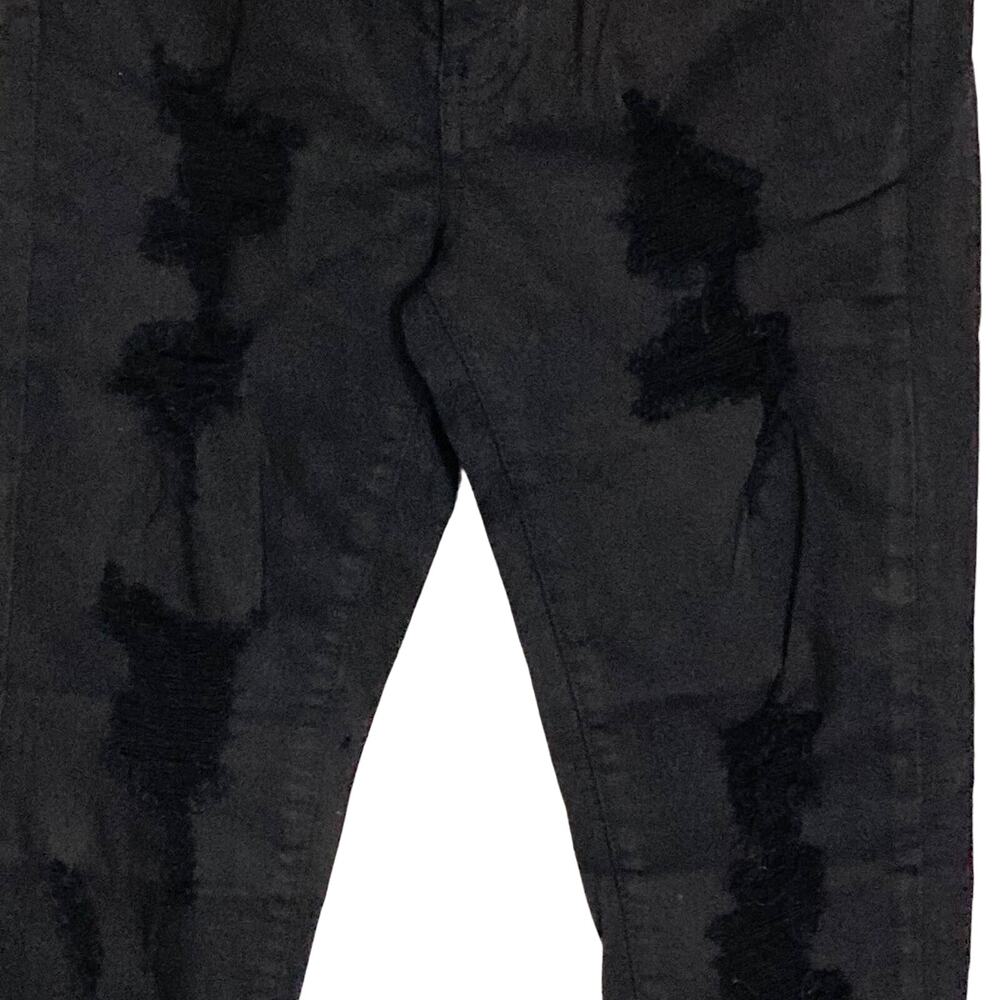 KanCan Jeans Ripped Shredded Skinny Women's Size 3/25 High Rise Waist Black NWT - Picture 7 of 16